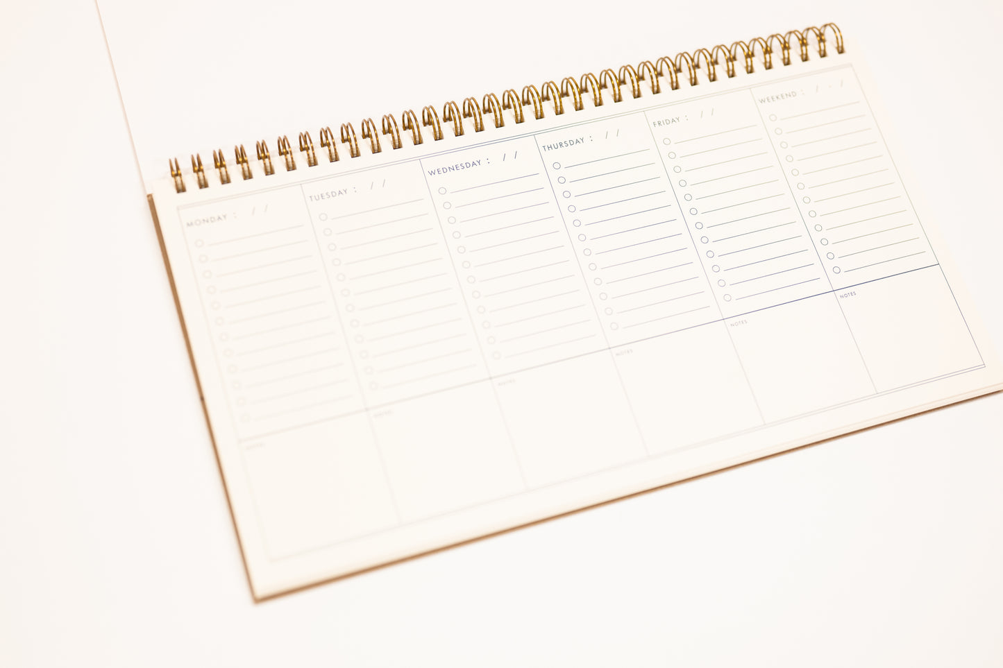 weekly to do list notebook