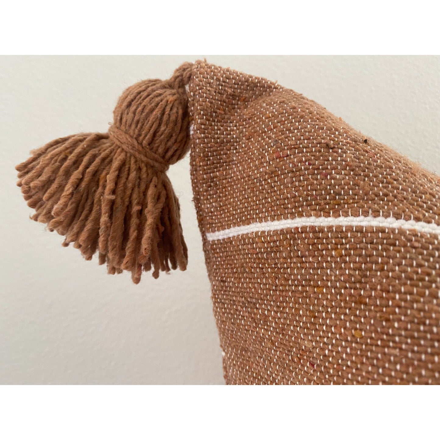 Clay Striped Pillow