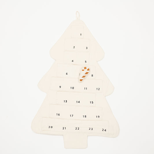 Christmas Tree Advent Calendar - Canvas Wall Hanging