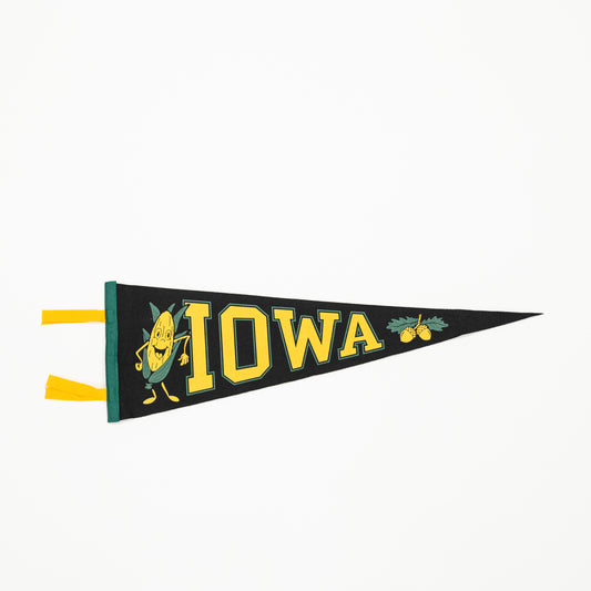 Iowa Pennant: Vintage Style Wall Pennant