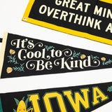 Great Minds Overthink: Felt Camp Style Wall Banner