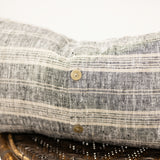 Black Mulitstripe Pillow
