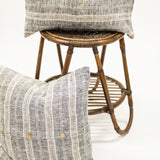 Black Mulitstripe Pillow