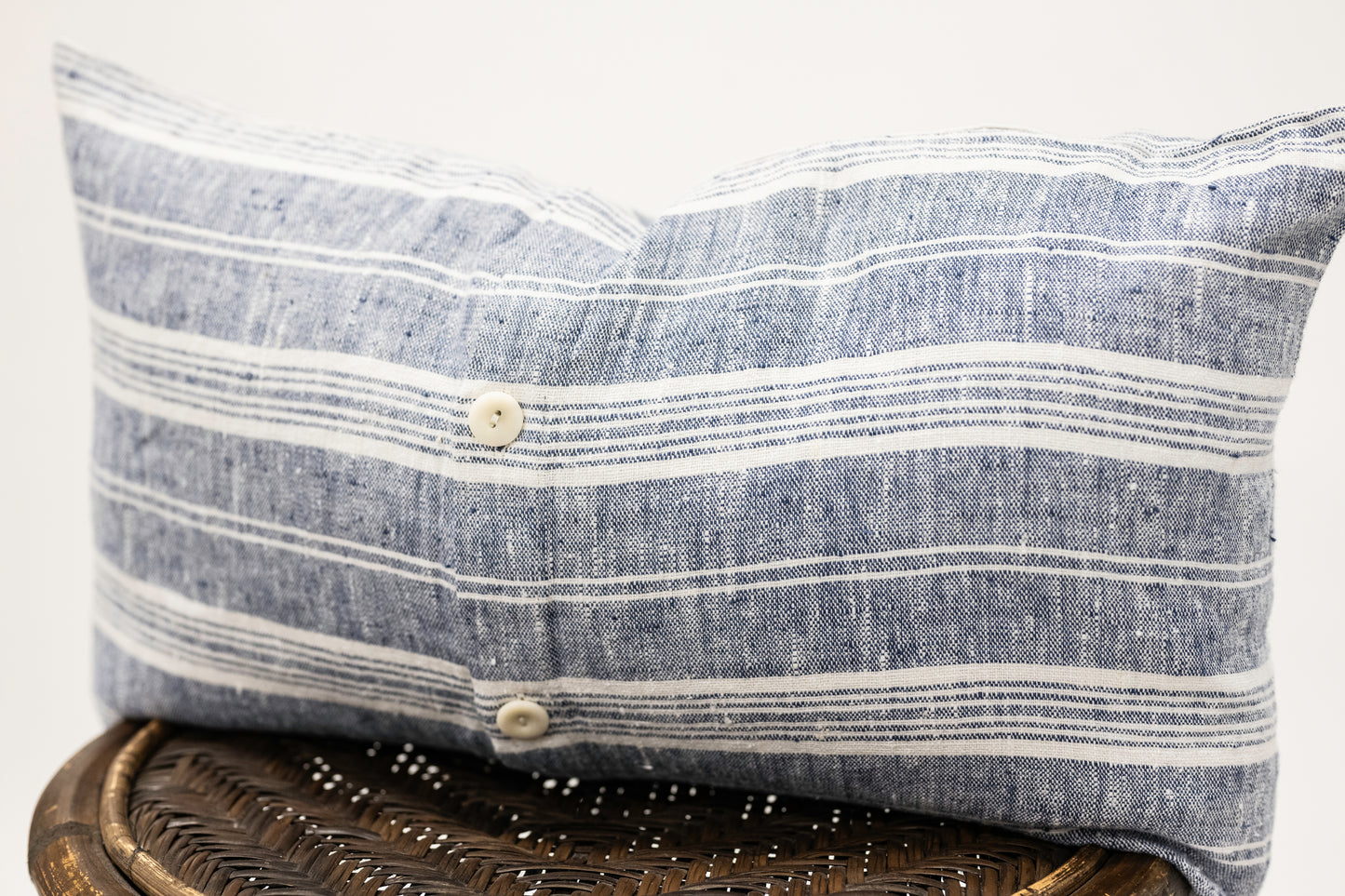 Indigo Blue Mulitstripe Pillow