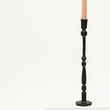 Spherical Forged Iron Candlestick