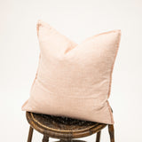 Pink Crushed Linen Pillow