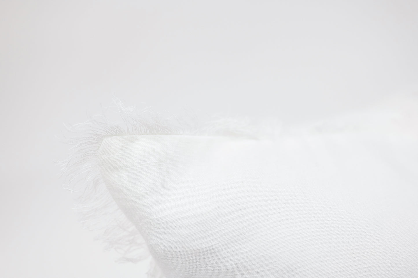 White Fringe Pillow 20x20