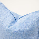 Blue Crushed Pillow 20x20