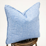 Blue Crushed Pillow 20x20