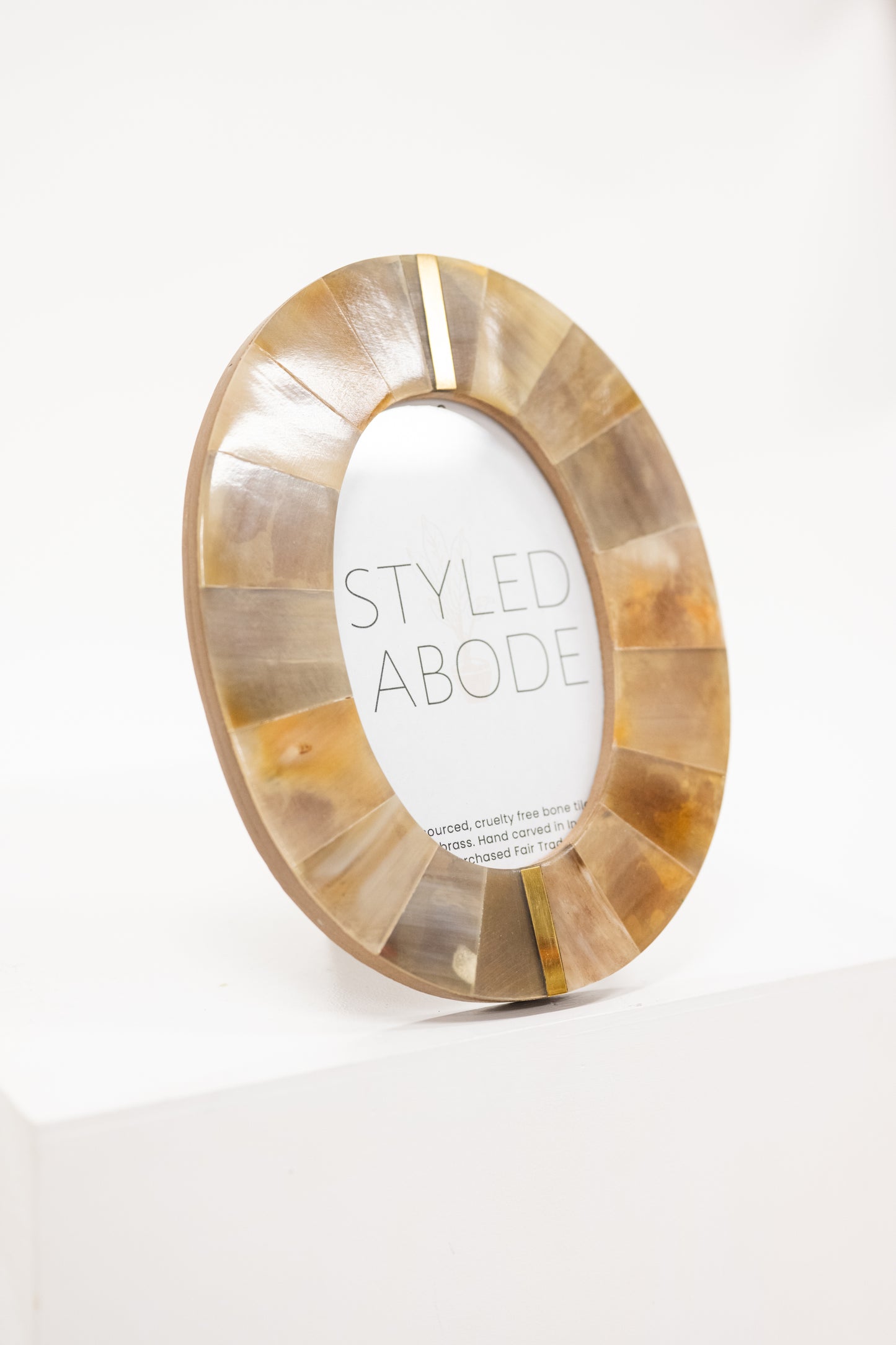 Oval Horn Picture Frame 4x6
