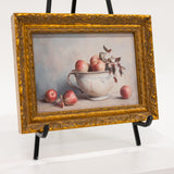 Vintage Apples In Bowl Framed Art: 5x7