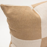 Cheque Throw Pillow 22" - Tan