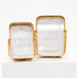 Embossed Gold Picture Frame: Two Sizes