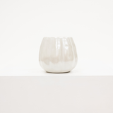 White Metallic Pumpkin Candle 9oz