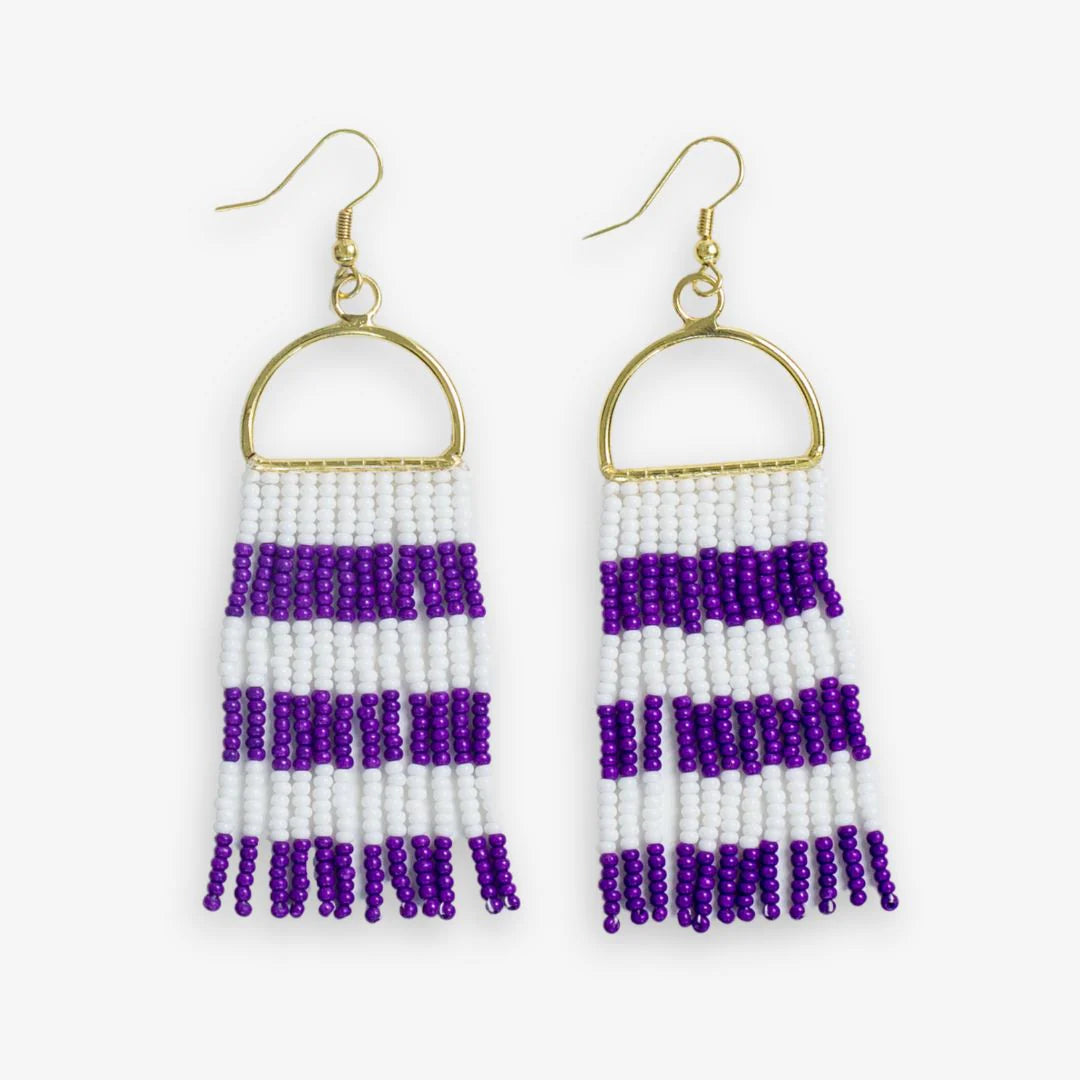 School Spirit Fringe Earrings