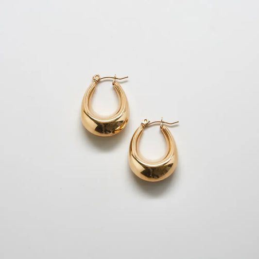 Oval Hoop Earrings