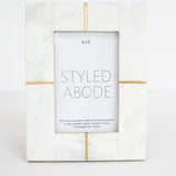 Marble + Brass Frame: Two Sizes