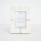 Marble + Brass Frame: Two Sizes