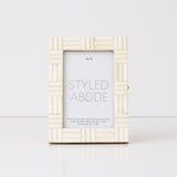 Tiled Cream Frame: 4x6