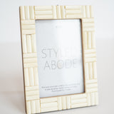 Tiled Cream Frame: 4x6