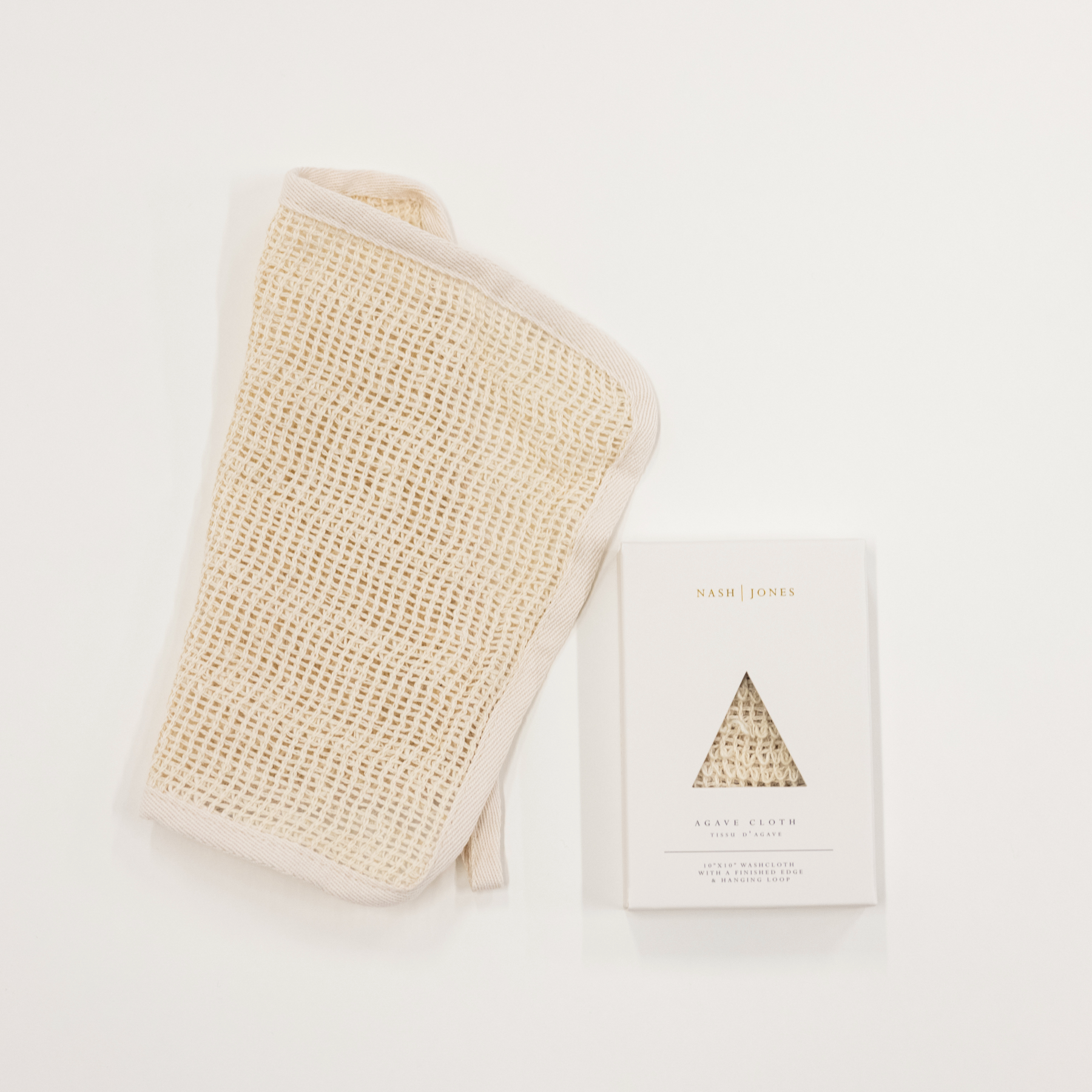 Agave Natural Washcloth with exfoliation