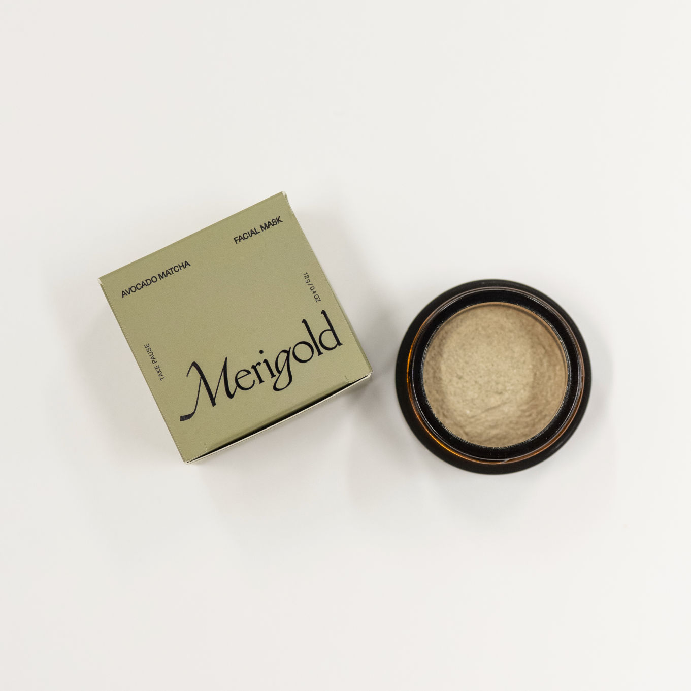 Avocado Matcha Face Mask powder made from clean ingredients