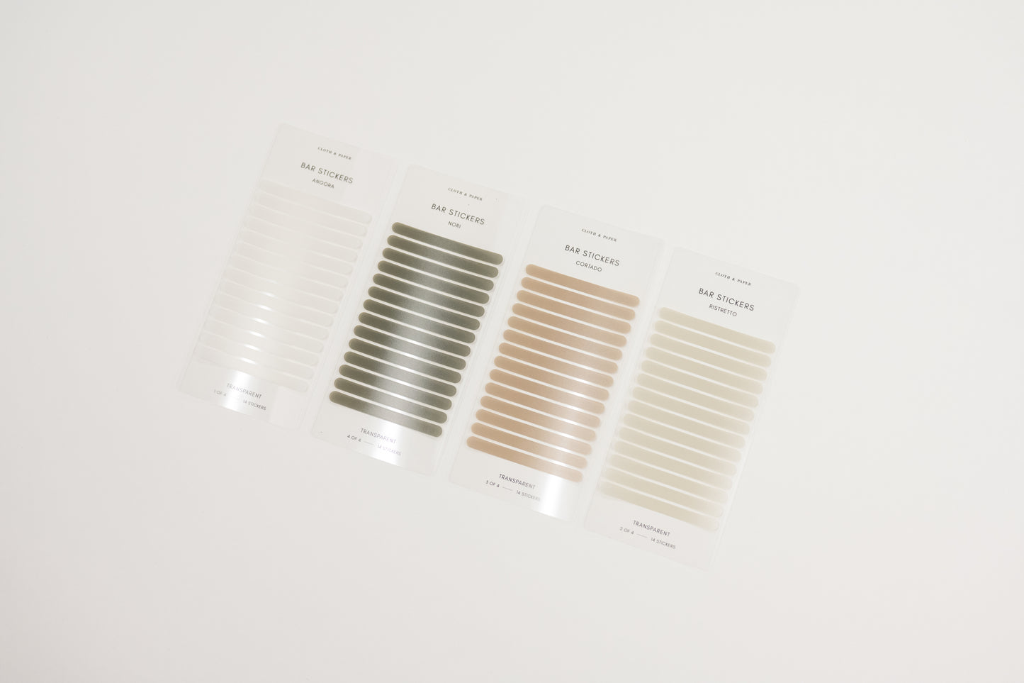 Bar Label Sticker Set