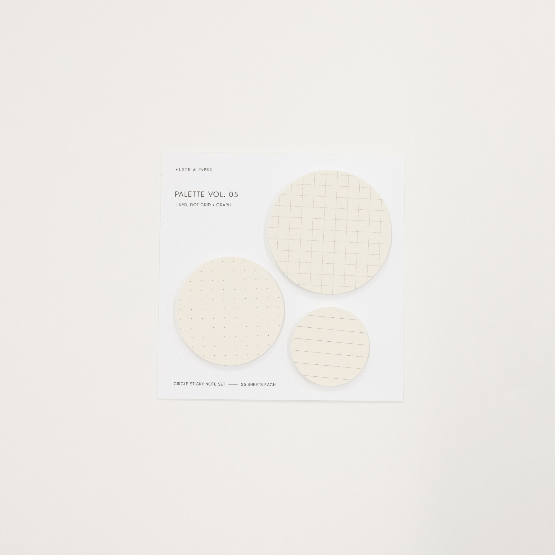 Circle Sticky Note Set of three sizes of sticky notes
