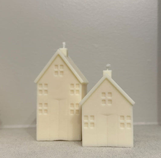 Christmas Home Shaped Candles: Gift Box