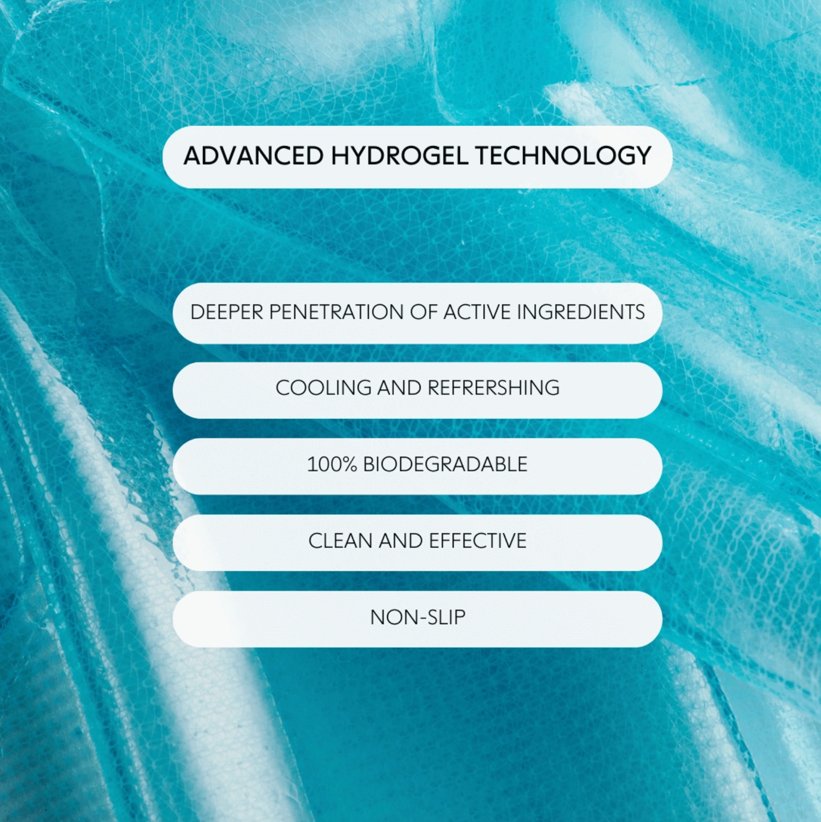 Hyper Smooth dark spot face with hydrogel technology in a single sheet face mask