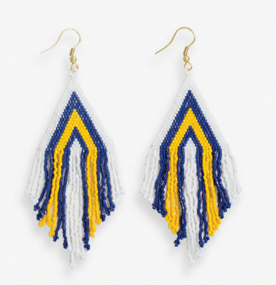 School Spirit Fringe Earrings