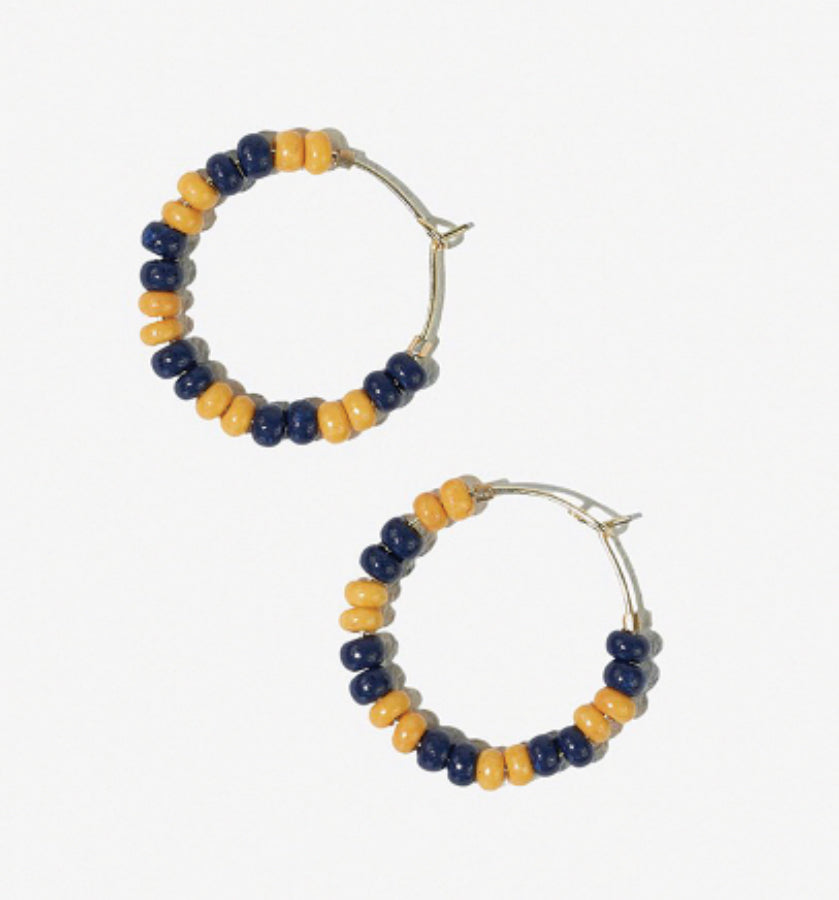 School Spirit Hoop Earrings