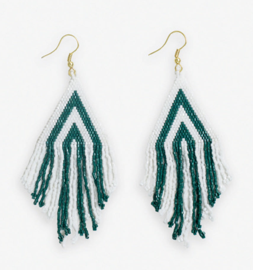 School Spirit Fringe Earrings