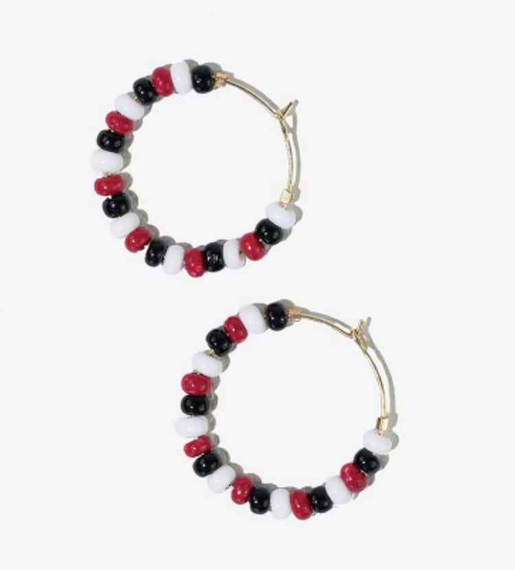 School Spirit Hoop Earrings