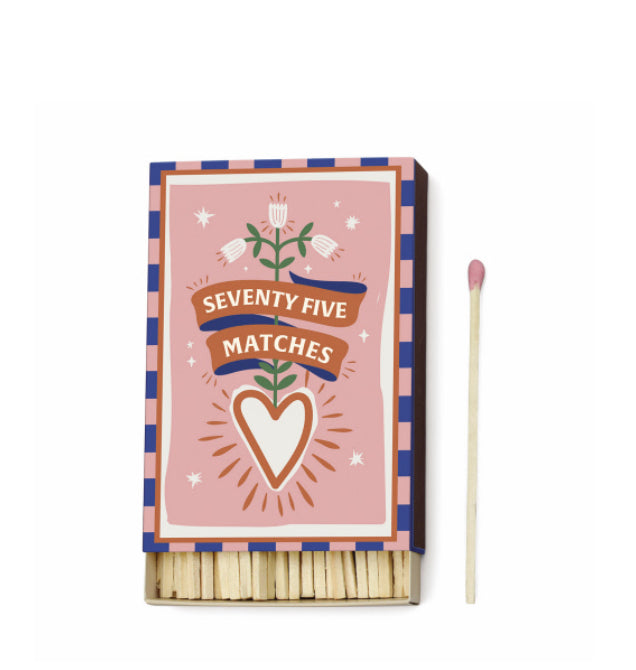Color Tipped Wooden Matches - Set of 75