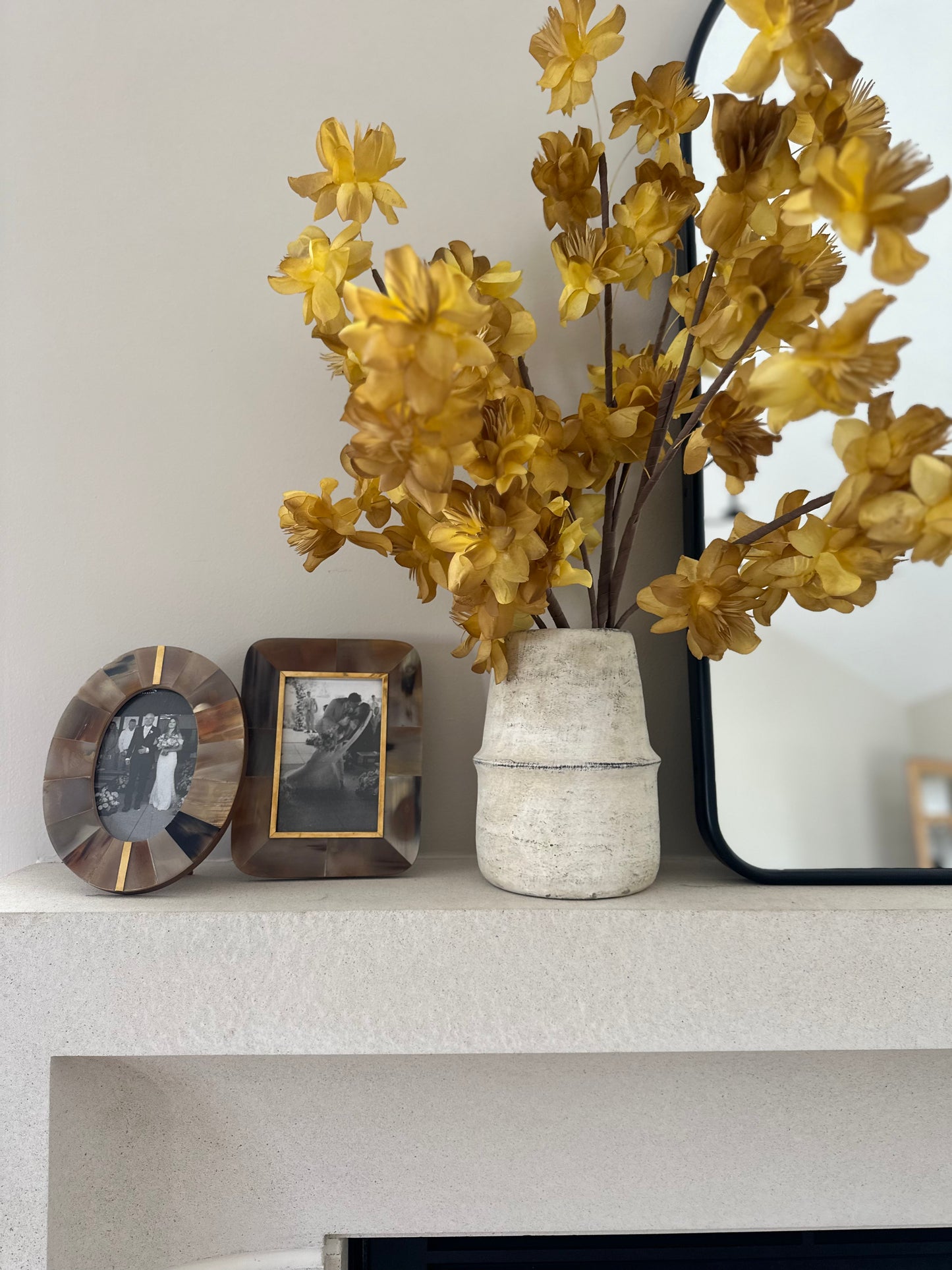 Yellow Papery Floral Stem