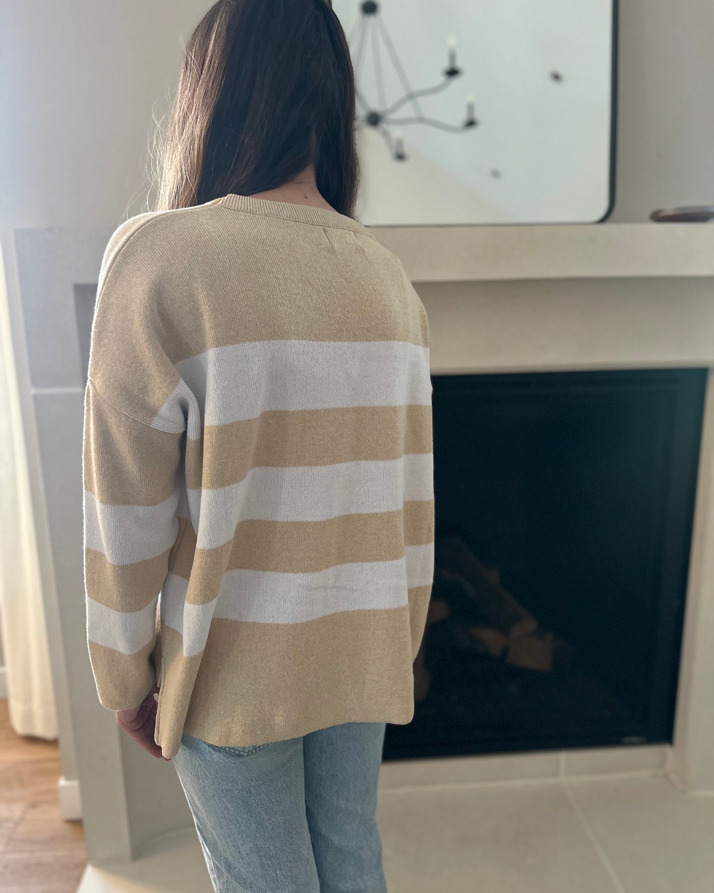 Wide Striped Midwest Sweater