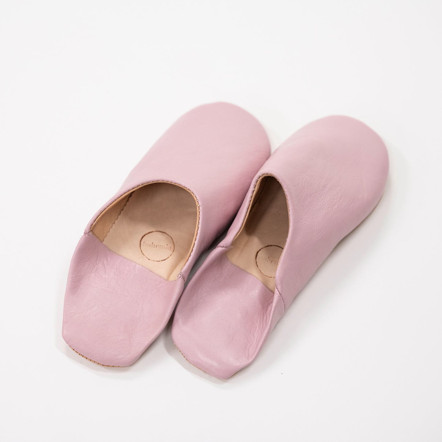 Moroccan Babouche Slippers, Pink