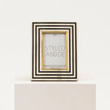 Black, White & Brass Frame: Two Sizes