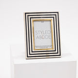 Black, White & Brass Frame: Two Sizes