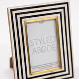Black, White & Brass Frame: Two Sizes