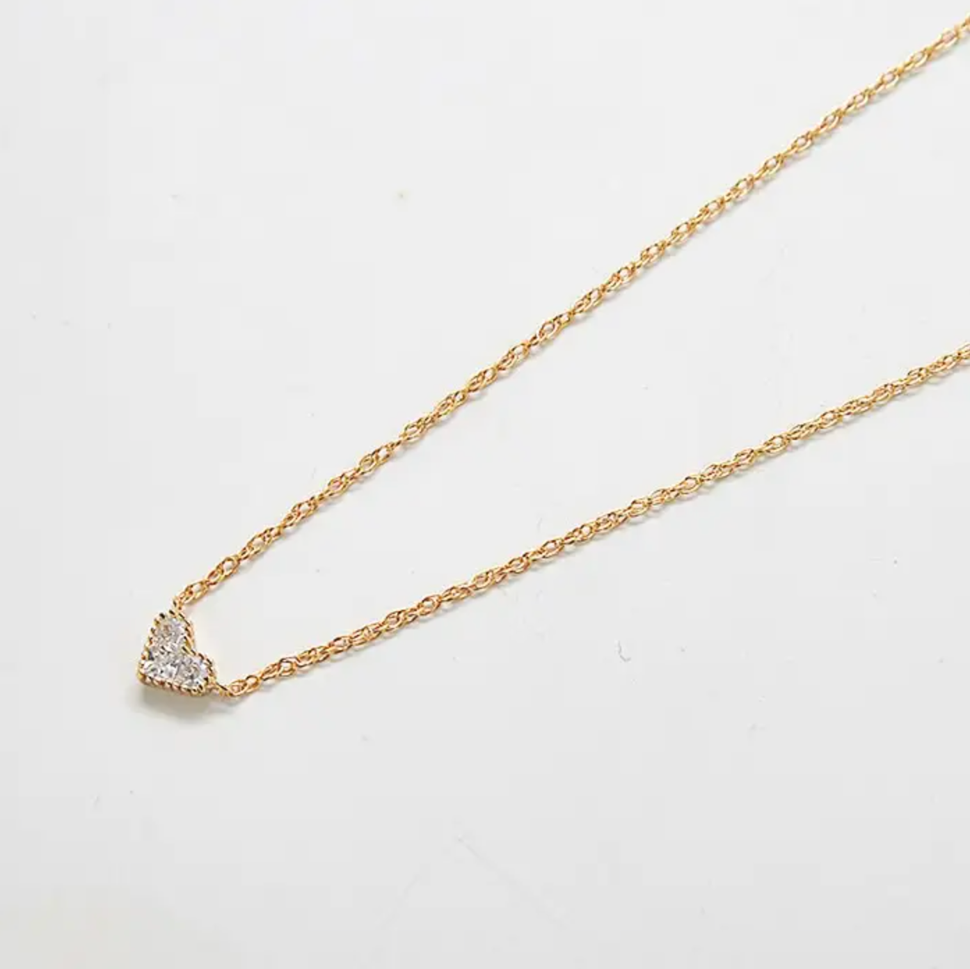 Pave Heart Necklace