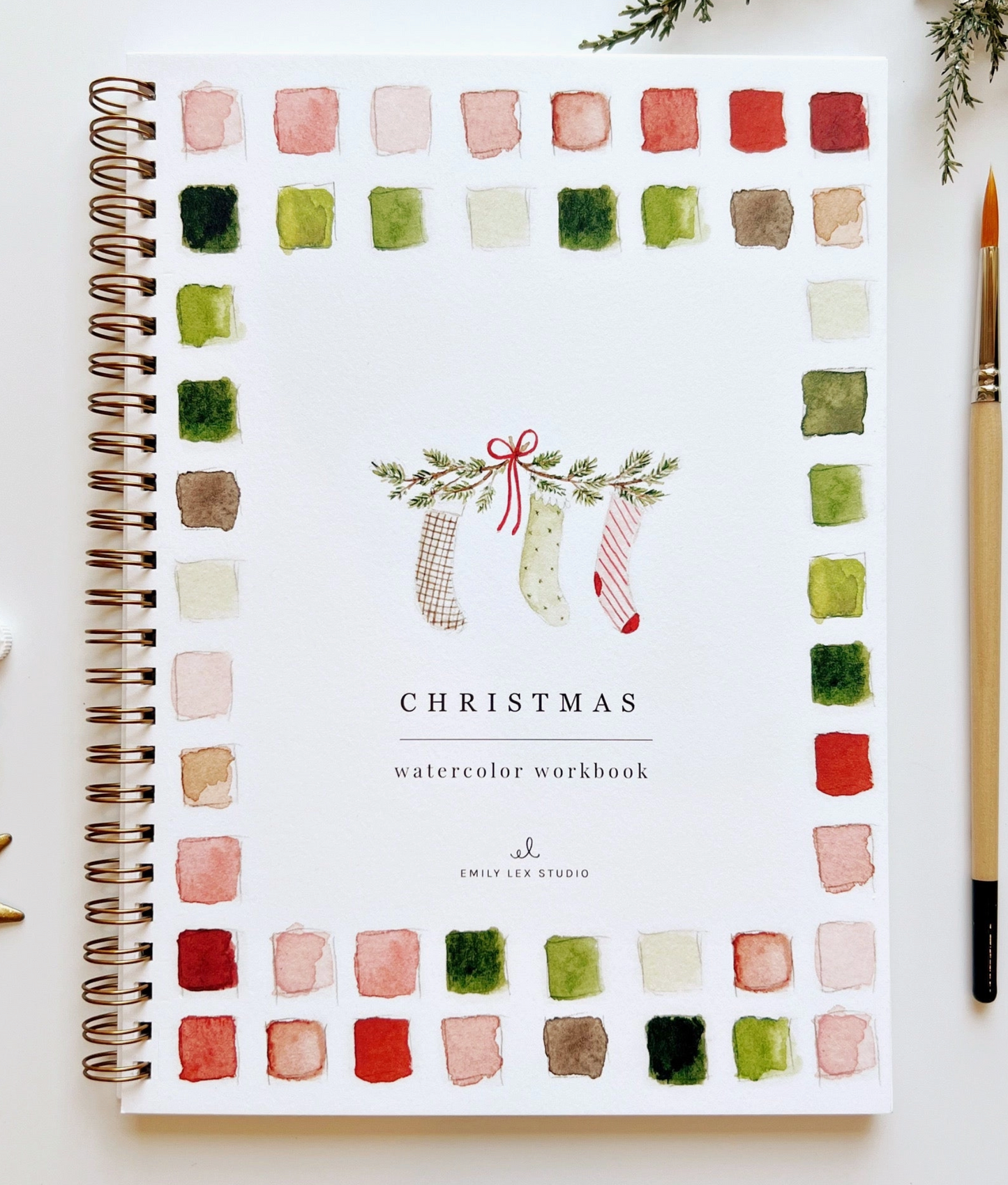 Holiday Watercolor Workbook