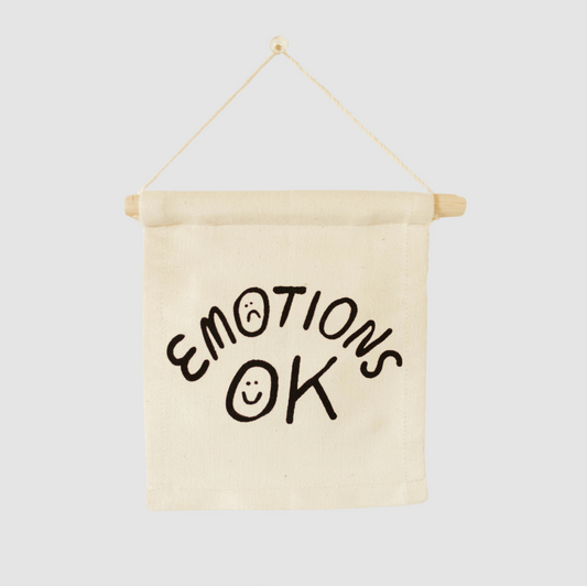 Emotions Ok - Canvas Wall Sign