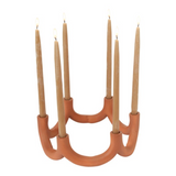 Round Terracotta Candelabra