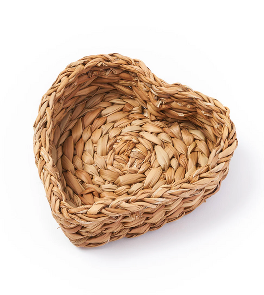 Hand Woven Heart Basket