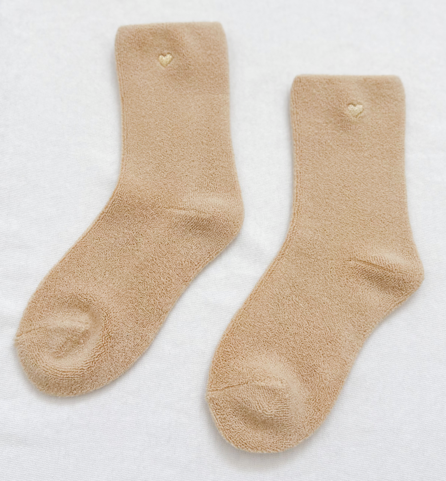 Heart Embroidered Cloud Socks