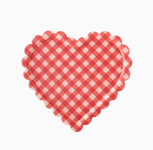 Checkered Heart Tray