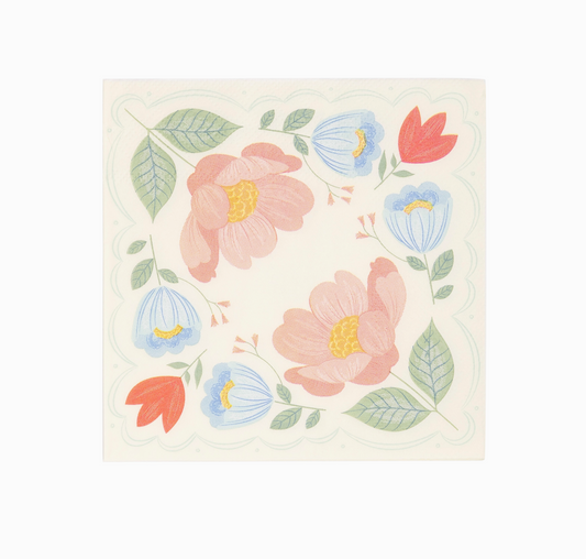 Spring Floral Square Napkin