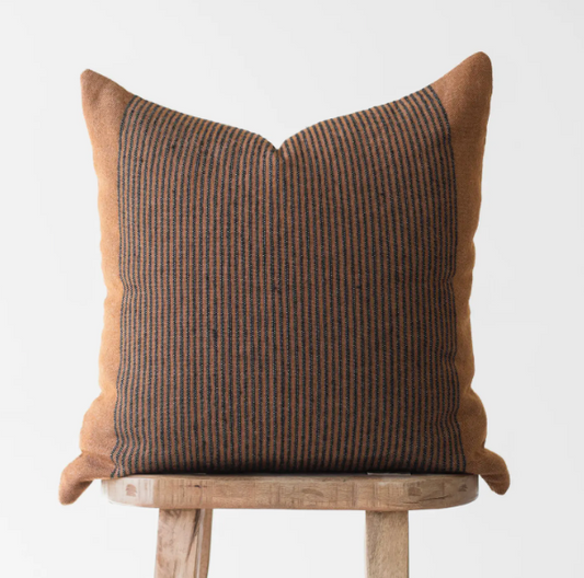 Spice Striped Throw Pillow 22"